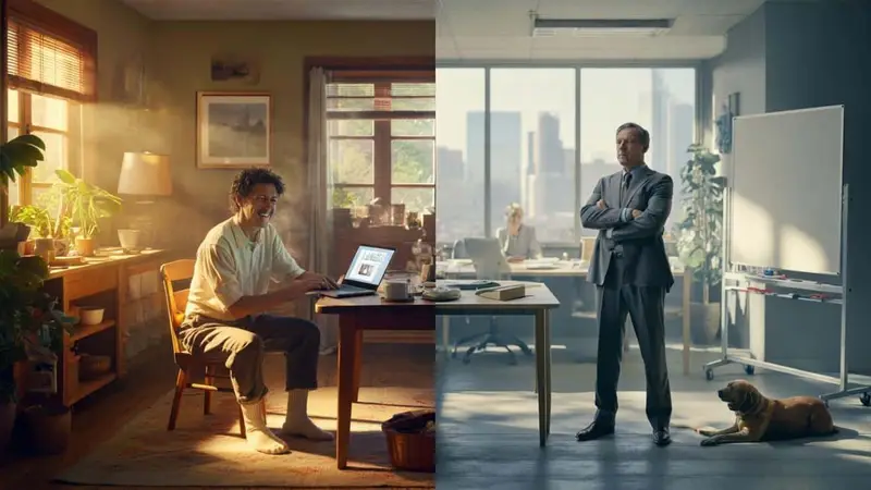 remote work study, work from home benefits, remote work research 2025, employee happiness study, managers dislike remote work, WFH productivity research, remote work trends, employee well-being remote work, WFH scientific study, future of work research,